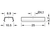 Loox5 2103/2104 Profile Mnt Brkts SS Slv