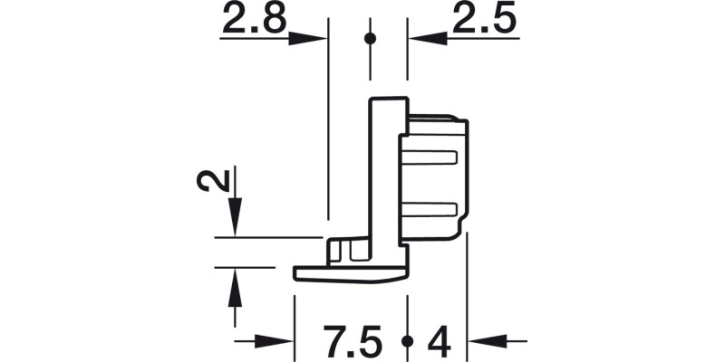 Loox5 1104 Profile Endcaps RM Pl Blk