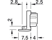 Loox5 1104 Profile Endcaps RM Pl Blk