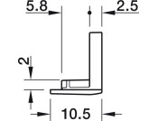 Loox5 1106 Profile Endcaps RM Pl Slv