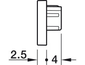 Loox5 2101 Profile Endcaps SM Pl Slv