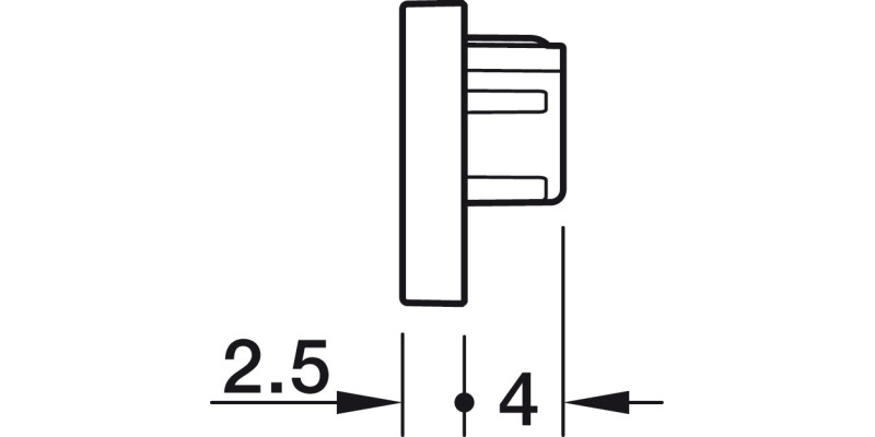 Loox5 2101 Profile Endcaps SM Pl Blk