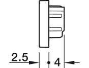 Loox5 2102 Profile Endcaps SM Pl Slv