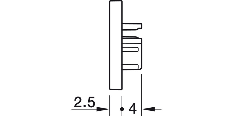 Loox5 2103 Profile Endcaps SM Pl Slv