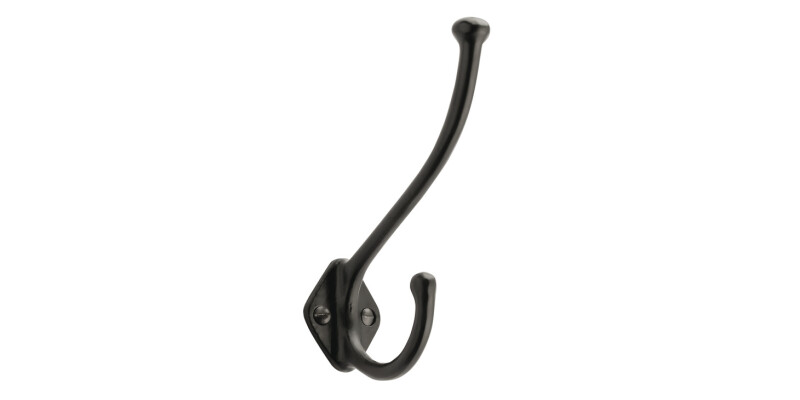 Hat and Coat Hook, Cast Iron, 70 x 160 mm, Allia