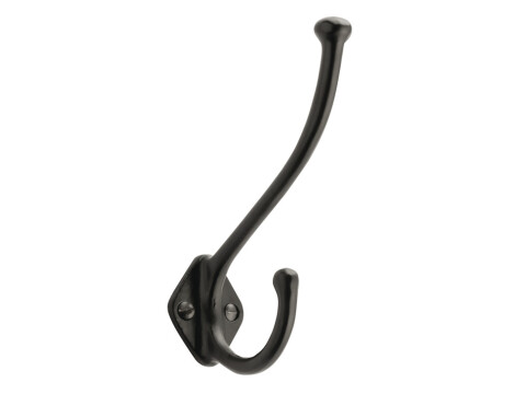 Hat and Coat Hook, Cast Iron, 70 x 160 mm, Allia