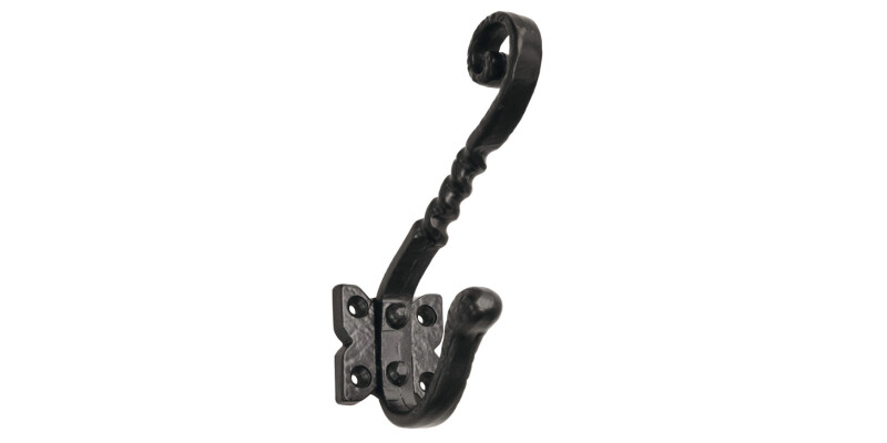 Hat and Coat Hook, Iron, 88 x 134 mm