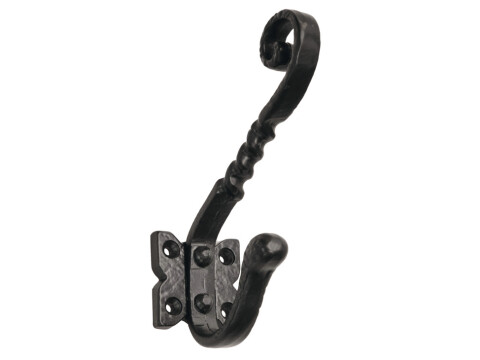 Hat and Coat Hook, Iron, 88 x 134 mm