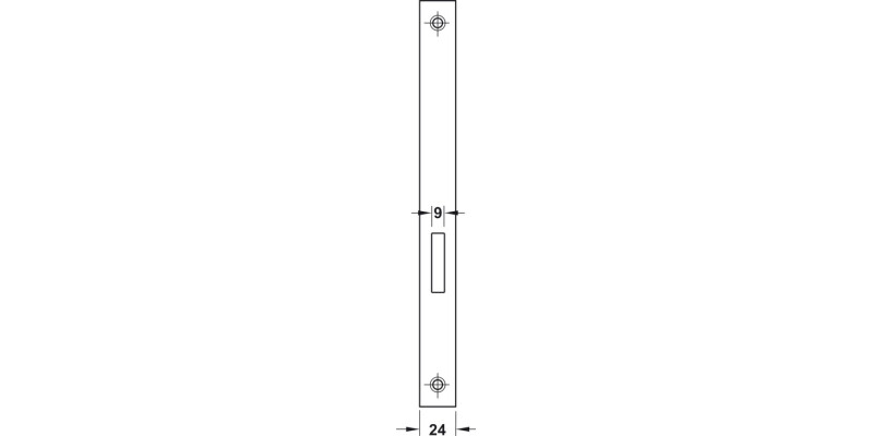Startec DIN Mort Deadlock 55/84 Rad Blk