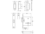 Startec Mort Latch 55/84 Rad SSS