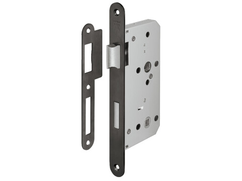 Startec Mortice Bathlock Rad 55/84mm Blk
