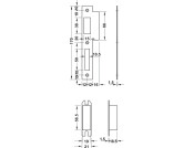Startec Mortice Bathlock Rad 55/84mm Blk