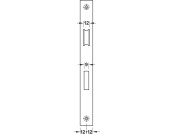 Startec Mortice Bathlock Rad 55/84mm Blk