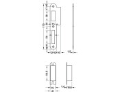 Startec Mort P.Cyl Lock Sqr 55/84mm Blk