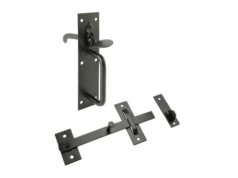Suffolk Latch 190/192mm St Black
