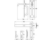 Suffolk Latch 190/192mm St Black