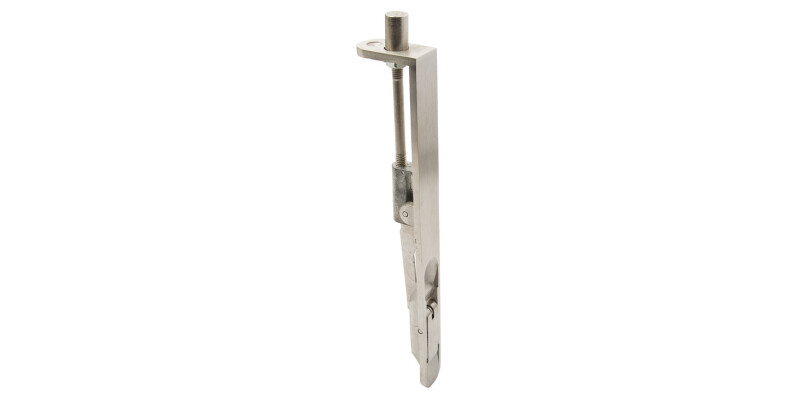 Flush Bolt, Lever Action, Width 20 mm, Radius Ends, Stainless Steel