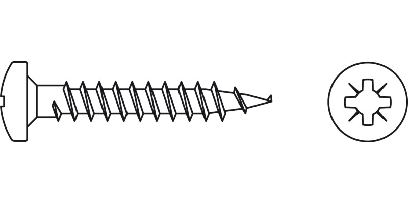 Hospa Scr Ful Pan PZ2 D5.0x50mm Glv
