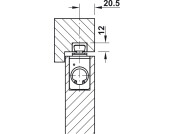 Geze ActiveStop SoftSelf Close Mech Slv