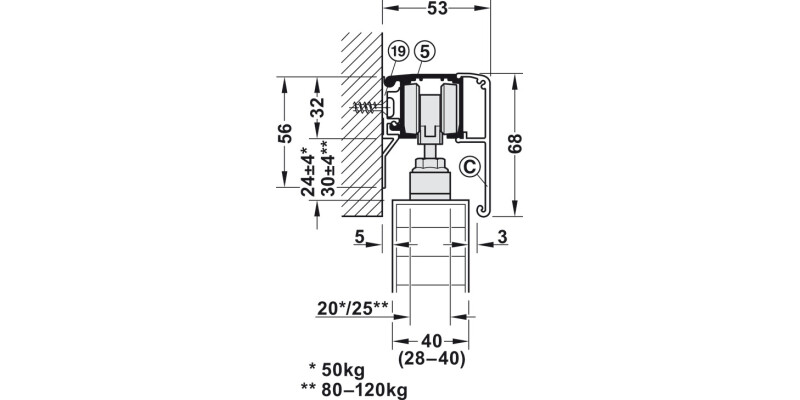 Slido D-Li11 50P FitSet 1Dr wo SC