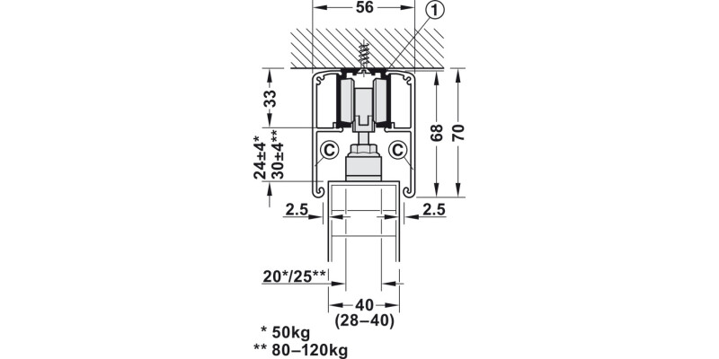 Slido D-Li11 50P FitSet 1Dr w SC