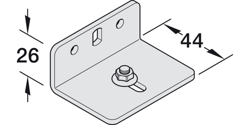 Slido D-Li11 160C+O+P Mnt Brkt L36mm St