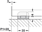Hawa Junior 80B Pocket Dr FitSet 1D Std