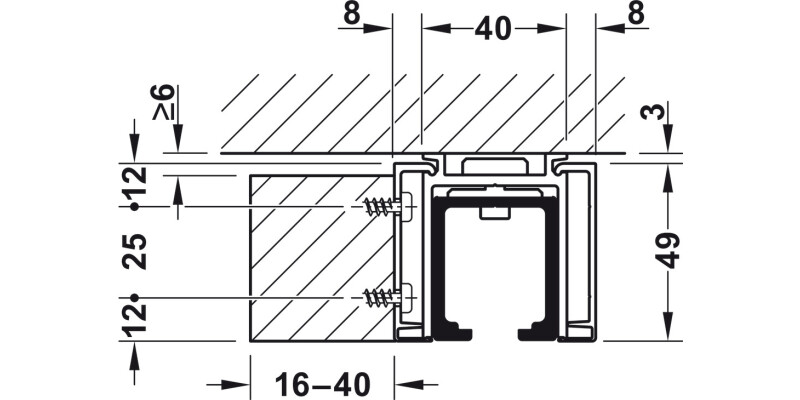 Hawa Junior 80B Pocket Dr FitSet 1D Std