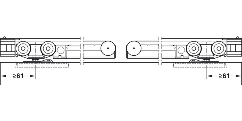 Slido D-Li11 120O FitSet 1Dr w 2xSC