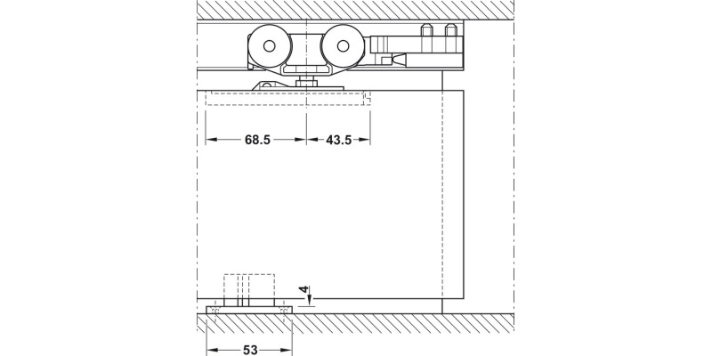 Slido D-Li11 120O FitSet 1Dr w 2xSC