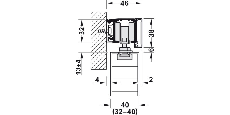 Slido D-Li11 120O FitSet 1Dr w 2xSC