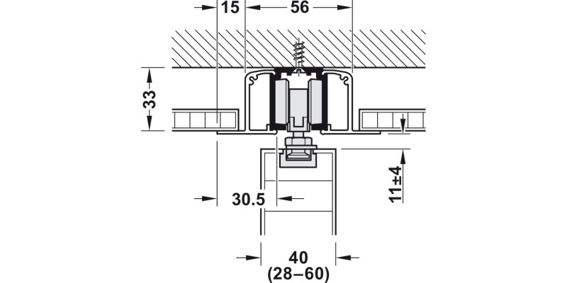 Slido D-Li11 120O FitSet 1Dr w 2xSC