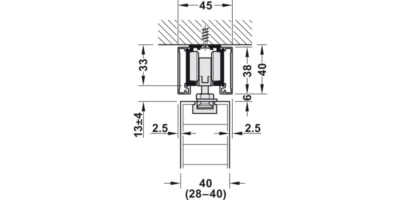 Slido D-Li11 120O FitSet 1Dr w 2xSC