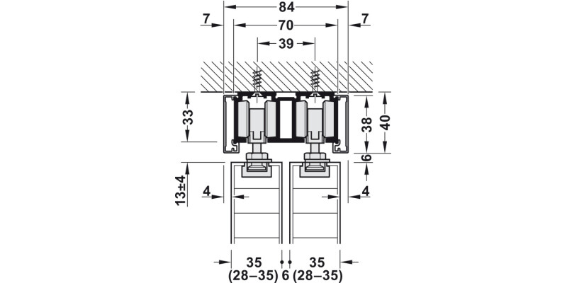 Slido D-Li11 120O FitSet 1Dr w 2xSC