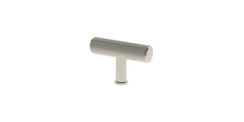 Alexander and Wilks Crispin Reeded T-bar Cupboard Knob