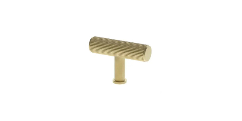 Alexander and Wilks Crispin Reeded T-bar Cupboard Knob