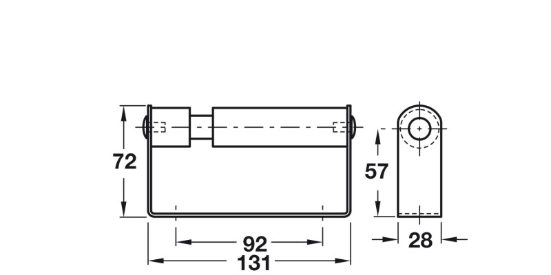 Toilet Roll Holder/Wooden Spindle PSS