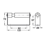 Toilet Roll Holder/Wooden Spindle PSS