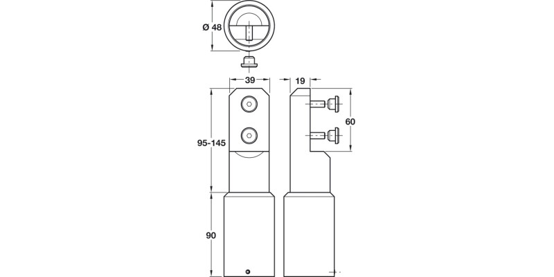 Plinth Partition Support Leg SAA