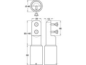 Plinth Partition Support Leg SAA
