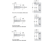 180D Shower Dr Hinge Wall-Gls Brs PCP