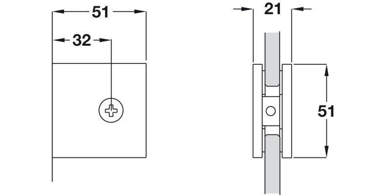 90D Gls Connector Wall-Gls Brass PCP