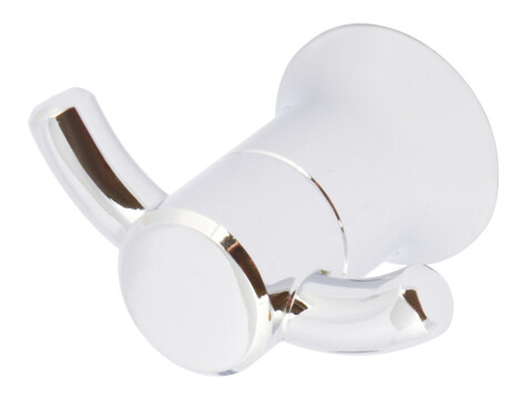 Robe Hook, Double, Zinc Alloy, Provence