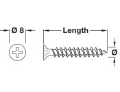 Dry Wall Scr Bgl PH2 D3.5x25mm Blk Phs