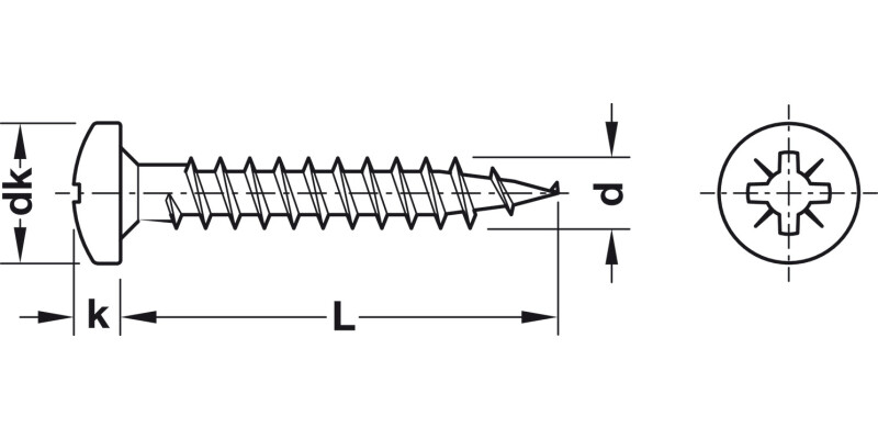 Hospa Scr Ful Pan PZ1 D3.0x13mm Glv