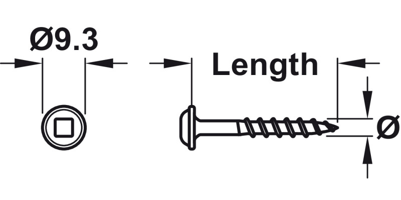Trend Pkt Hole Scr Prt Dme D4.3x30mm 500