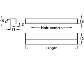 Ona Profile Hdl Alu Bru Brass 32mm cc