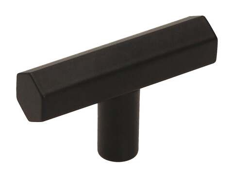 Pencil T Knob St Matt Black 50x12x31mm