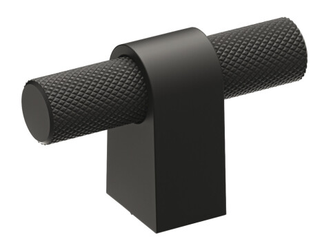 Salzano T Knob Alu Matt Black 55x19mm
