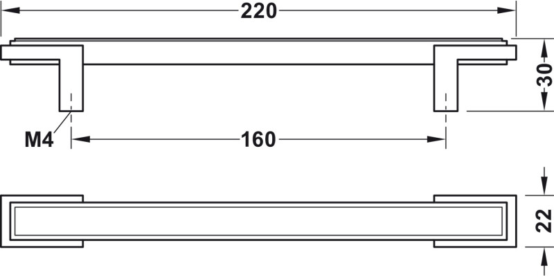 Alberti Pull Hdl ZA Bru Ant Brs 160mm cc